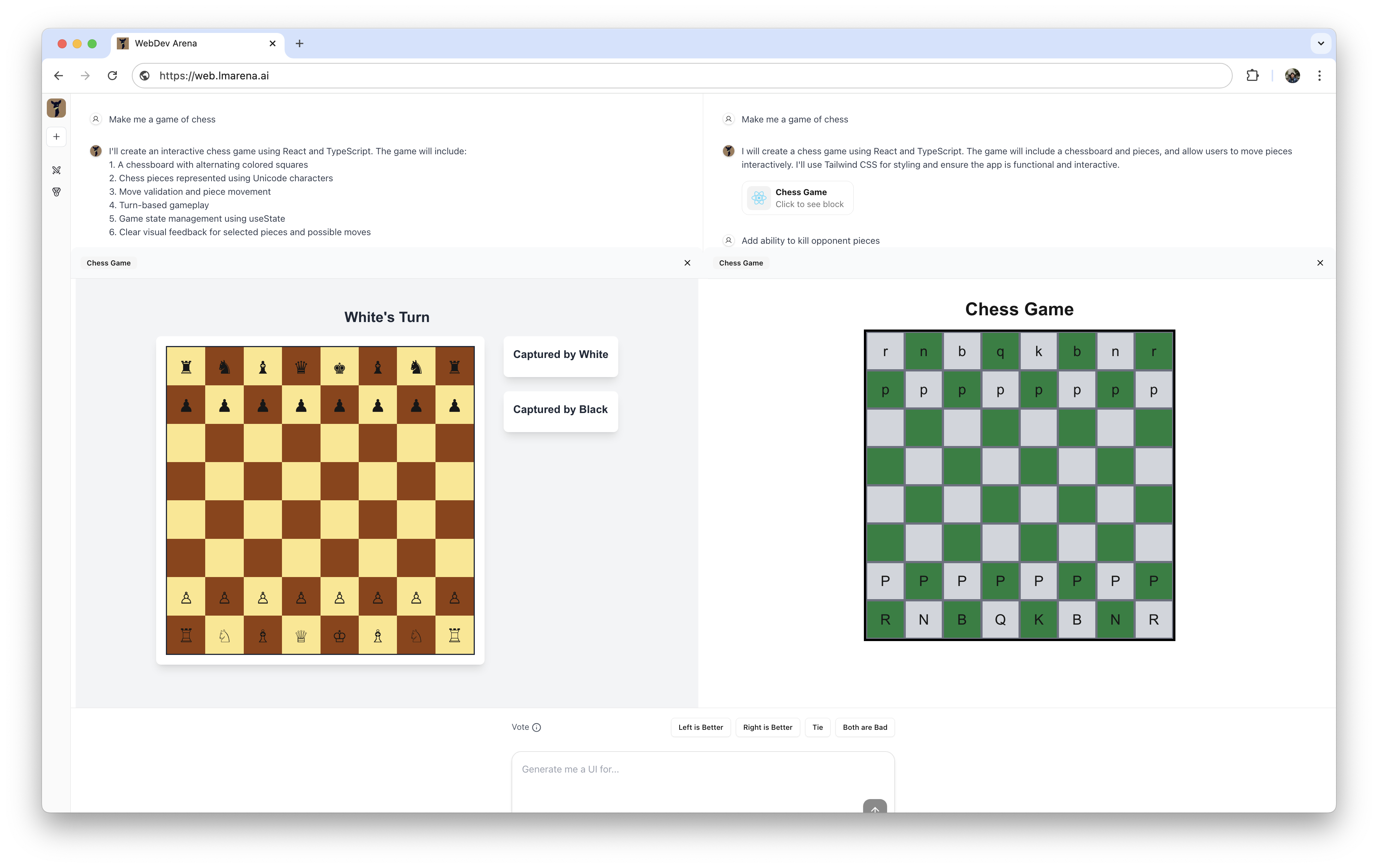 Chess Game Example